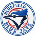 Bluefield Blue Jay Logo machine embroidery design